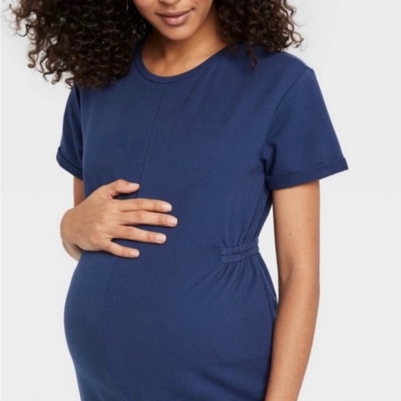 The Nines by HATCH Pants - The Nines by HATCH BLue FRENCH TERRY Maternity Jumpsuit Romper | NWT | Size: S